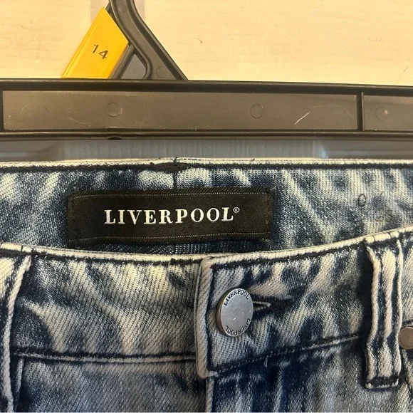 Liverpool Light Blue Ripped Boyfriend Jeans - Picture 4 of 5